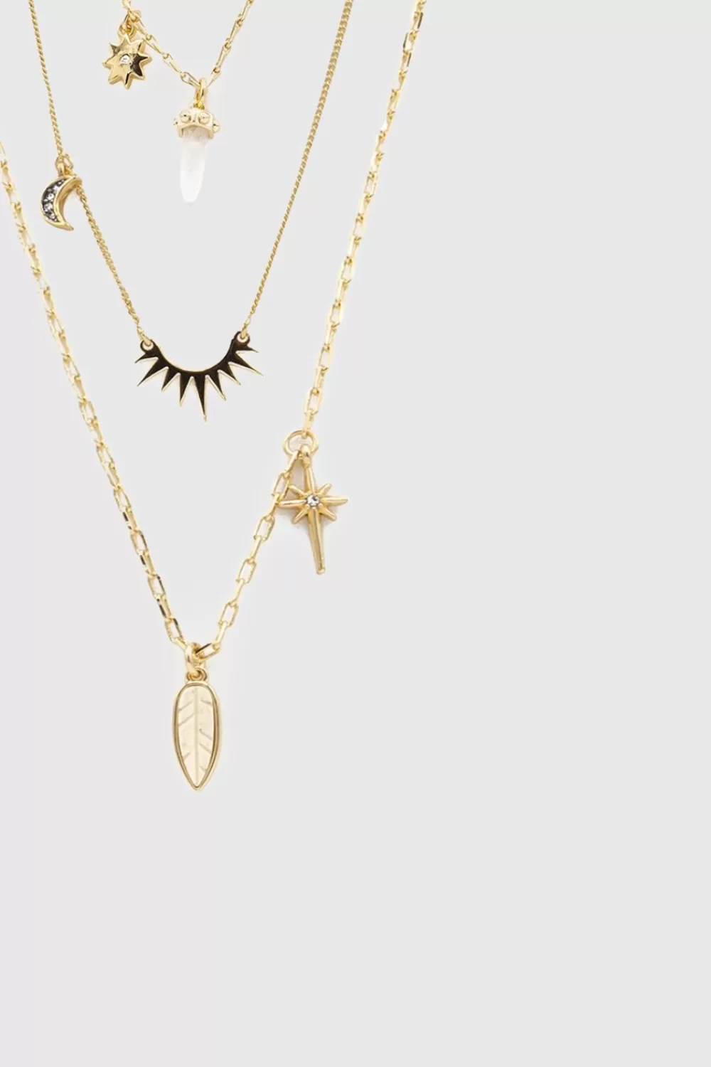 Outlet Rebecca Minkoff Layered Charm Necklace Set Of 3